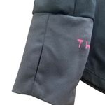 Jessica Simpson The Warm Up Athletic Shirt Size S Black Long Sleeve Open Back Photo 3