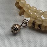 New York & Company Wrap Wrist Beaded Yellow Earth Tone Bracelet Photo 1