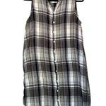 CP Shades  Striped Button Down Sleeveless Tunic Dress Photo 0