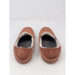OluKai Nohea Womes Slipper Brown Nubuck Shearling Slip On Flats Comfort US 7 Photo 4