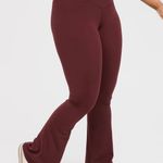 Aerie  Flare Crossover Burgundy Leggings Photo 0