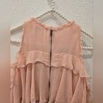 Alice + Olivia  Ruffle Cold Shoulder Mini Dress Size 2 Photo 4