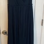 Azazie Navy Blue Maxi Dress Photo 1