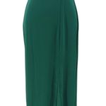 Elegant One Shoulder Green Maxi Dress Holiday Bridesmaid Evening Formal Size XS Photo 0