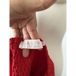 ASTR The Label Pleated Scarlet Red Pleated Smocked Bustier Strappy Tank Top S Photo 2