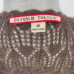 Beyond Threads Open Knit Alpaca Wrap Sweater V Photo 4