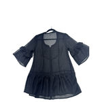 Charlotte Russe CHARLOTTLE RUSSE Women’s sheer blouse Size L black color -A32- Photo 10