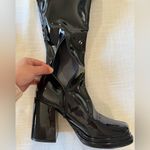 Light In The Box Retro Vintage 1970s Groovy Shoes Gogo Boots Disco Shiny Latex,size10 Photo 8
