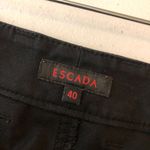 Escada Womens Pants Straight Leg Cotton Stretch Black 40 Photo 4