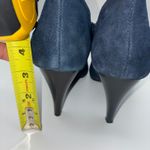 Alfani Womens Shirlee Navy Blue Suede Buckle Ankle Boots 6M Western Boho Casual Photo 2