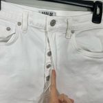 AGOLDE  Riley High Rise Straight Crop Jeans in Blurred‎ White Size 29 Denim Photo 6