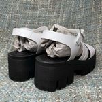 Chinese Laundry Low Down Leather Platform Sandals in White Photo 4