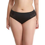 Elomi Mid Rise Bikini Bottom Brief Black Lace Size US 16 Photo 0