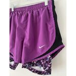 Nike  Dri-Fit Purple 2 in 1 Athletic Cycling Shorts Women’s Size Small Photo 2
