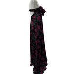 For Love & Lemons Teagan Strapless Floral Maxi Dress XS Holiday Winter Wedding Black Photo 1