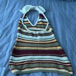 Crochet striped knit dress Photo 7