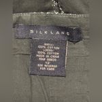 EUC Silkland Green and White Embroidered Paisley Lined Skirt size 12 Photo 9