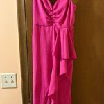 Lovers + Friends NWOT  hot pink midi dress Photo 0