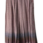 Vintage‎ 70s Luv Knit Pleated Skirt Pink Side Button Gradient Ombre Wool Blend Size 6 Photo 0