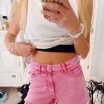 PacSun  Pink Jean Shorts High-Rise Photo 0