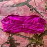 Wild Fable y2k sexy shiny hot pink fuchsia purple strapless bandeau bra / bikini top Photo 6