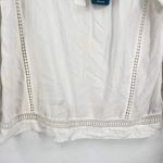 prAna NWT  Women's White Tacana Peasant Crochet Boho Blouse‎ Top Size Large Photo 4
