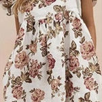 70/21 70F/21C Square Collar Floral Babydoll Dress Ruffle Sleeve Dress XS NWT Photo 0