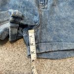 American Eagle Size 10 Washed High Rise Pleated Front Mom Jean Shorts Photo 4