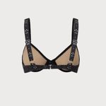 Berlook Black Jacquard Underwire Bikini Top and Black Jacquard Bikini Bottom 55 Size L Photo 7