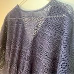 Tommy Bahama  Crochet Tunic Swim Beach Cover Up in Navy Blue Size S/M Photo 6
