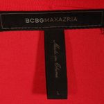 BCBGMAXAZRIA NWOT BCBG Astril Scarf Hem Top In Poppy Size Large Photo 4