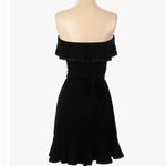 White House | Black Market  black strapless flowy ruffle dress size XXS Photo 2