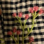 For Cynthia Vintage  embroidered plaid top EUC Photo 3