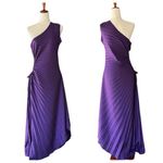 Amazon Tretra Long Dress, Sleeveless One-shoulder Pleated Cutout Dress Photo 0