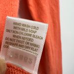 Garnet Hill 100% Cashmere orange Ruffle button Cardigan Sweater XS Extra Small Photo 6