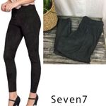 Seven7 Dark Gray Faux Suede High Waist Leggings S Photo 1