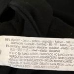 ZARA  Black Plunging V-Neck Cutout Long Sleeve Stretch Knit Cropped Top Size M Photo 3