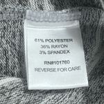 Crochet Long Sleeve Gray White Classic Pullover Shirt Soft Women Size Small Photo 6