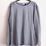 Splendid  Top Maternity M Long Sleeve Striped Scoop Neck Baby Bump Comfortable Photo 1