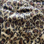 Ralph Lauren LAUREN  Sweater Cardigan Leopard Quilted Velvet Black size med Photo 3