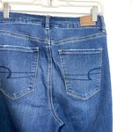 American Eagle Dark Wash Super High Rise Ripped Curvy Skinny Jeans Photo 6