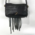 Brian Atwood Acolby Crossbody Large Bubble Grain Leather Fringe Photo 5