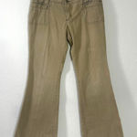 Abercrombie & Fitch Vintage 90s Y2K Low Rise Flare Tan Khaki Pants Size 10 Photo 0