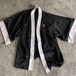 Victoria's Secret  Black Satin Kimono SIZE OS Photo 0