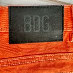 BDG  Urban Outfitters Tangerine Orange Distressed Denim Utility Shorts Size 25 Photo 9