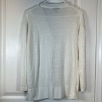 Talbots  White Button Cardigan 100% Linen Sweater Size Small EUC #5760 Photo 2