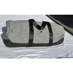 Lucy Athletics Duffel Grey Textured Shoulder Strap Zip Unisex Size Medium Gray Photo 1
