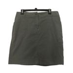 Chico's Chico’s Olive Green Cargo Straight Skirt Army Green Cotton Blend Size Medium 10 Photo 0