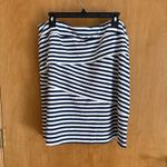 J. McLaughlin  Nicola Skirt Striped Blue White‎ Catalina Cloth Tiered Women XL Photo 5