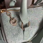 Juicy Couture Let It Shine Satchel Crossbody Bag NWT Cool Blue Rhinestone Photo 5